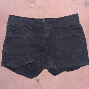 Black cargo shorts